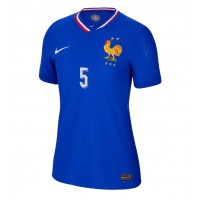 Camisa de Futebol França Jules Kounde #5 Equipamento Principal Mulheres Europeu 2024 Manga Curta